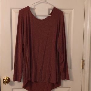 AEO maroon soft and sexy jegging tee